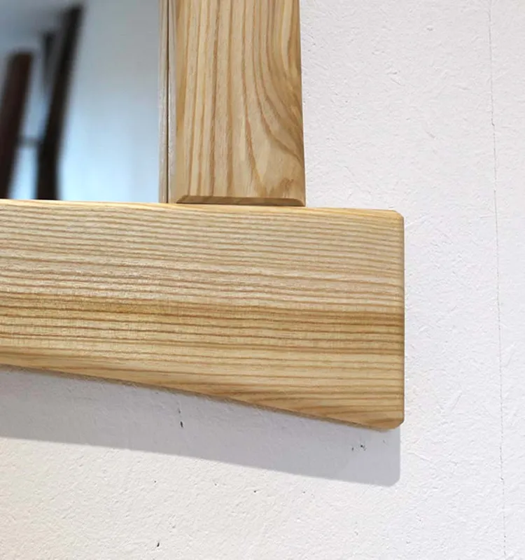 Miroir en frêne massif de 60 x 60 cm – Image 3