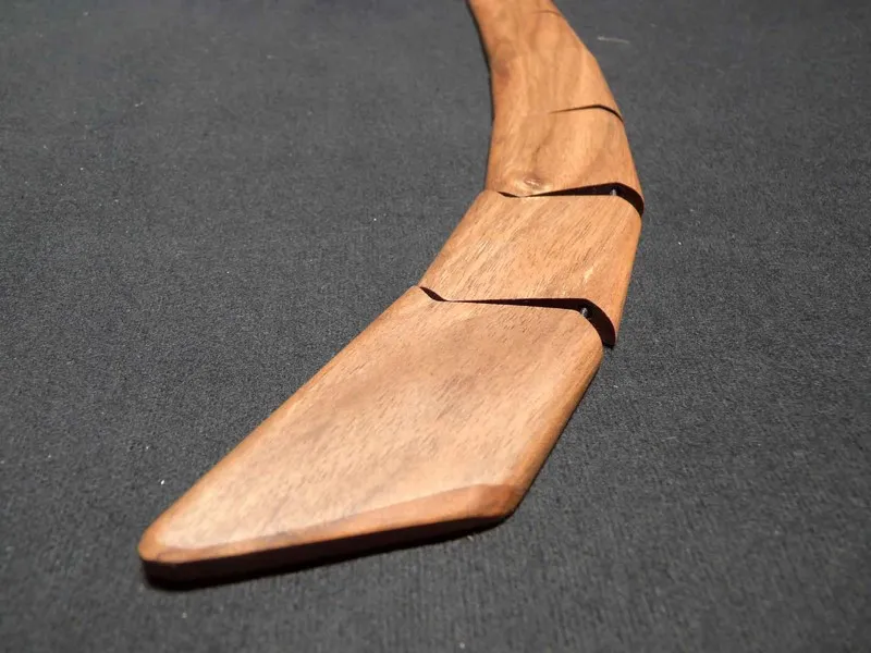 Cravate homme en bois de noyer
