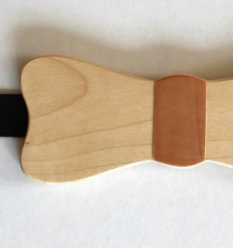 Nœud papillon homme en bois d'érable