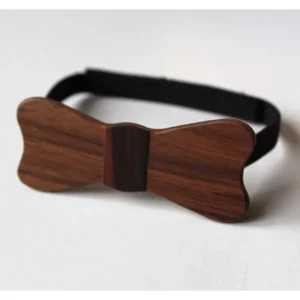 Noeud papillon enfant en noyer